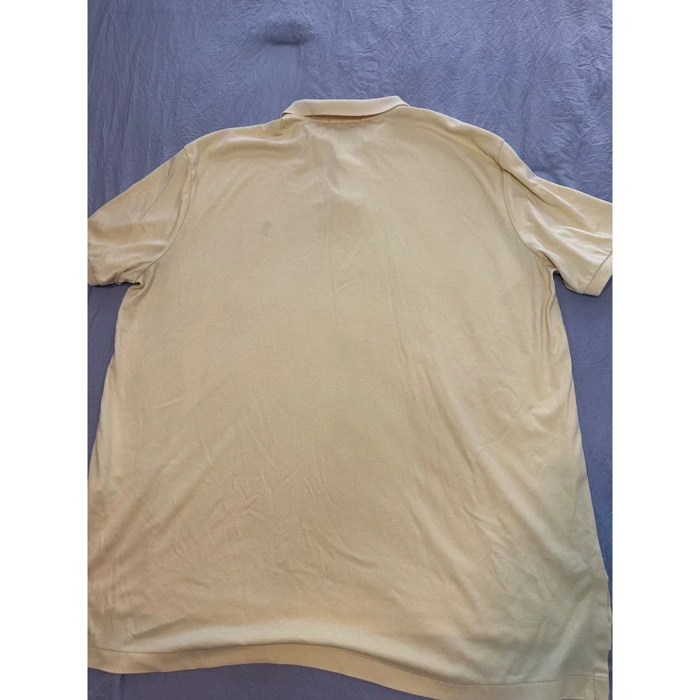 Polo Ralph Lauren Mens XXL Pima Soft Touch Polo Shirt Yellow Short Sleeve Pony